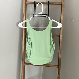 Lululemon high neck align cropped tank! Excellent condition!!!! Light mint.